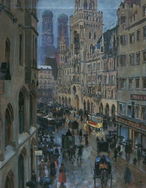 Marienplatz München von Charles Vetter