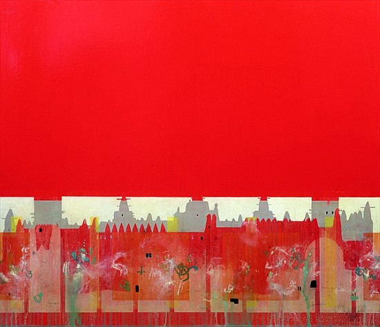 Red Painting (oil on linen)  von Charlie Millar