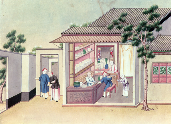 Porcelain Shop von Chinese School