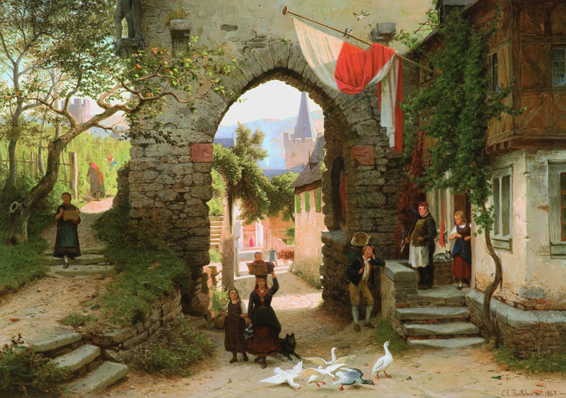 Bacharach, Steeger Tor von Christian Eduard Boettcher