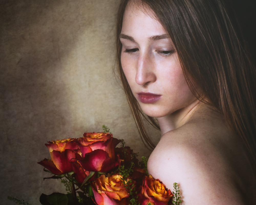 Blumenmädchen von Christian Kurz