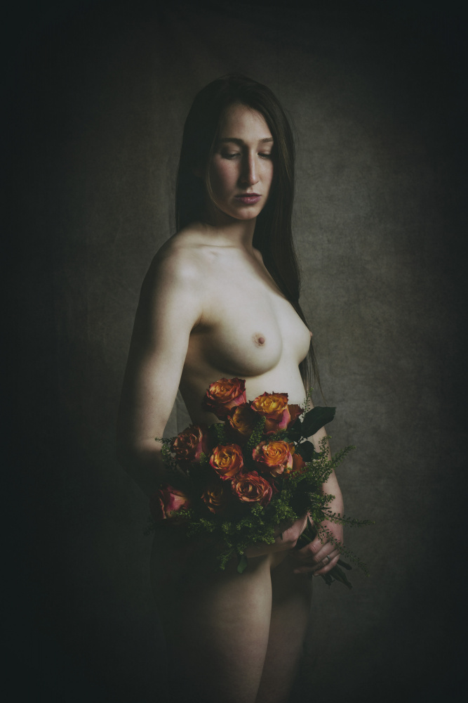 das Mädchen mit dem Rosenstraus von Christian Kurz