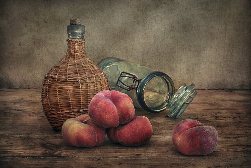 Still Life With Peaches von Christian MARCEL