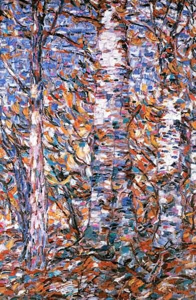 Birkenwald im Herbst von Christian Rohlfs