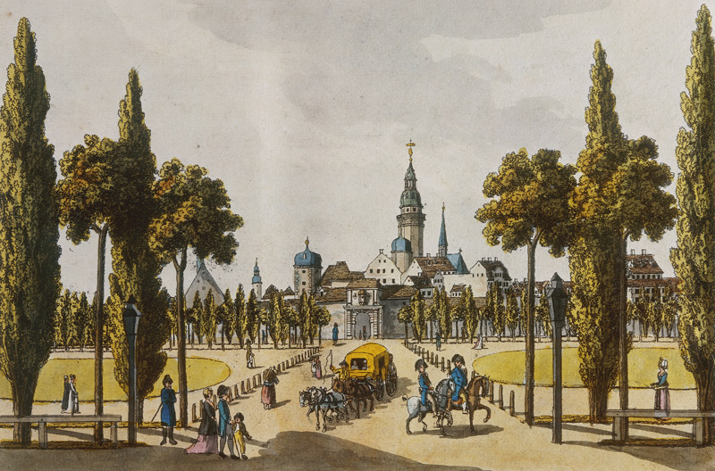 Leipzig, Grimmaisches Tor von Christian Gottfried Heinrich Geißler