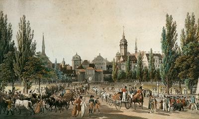 Leipzig um 1840