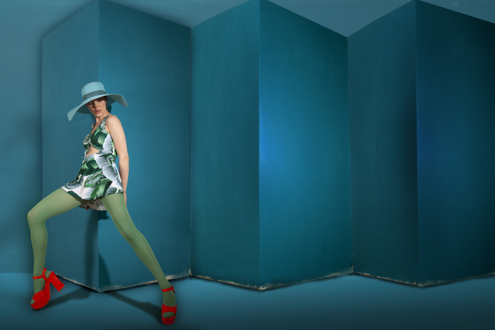 blue and green von Christine Von Diepenbroek