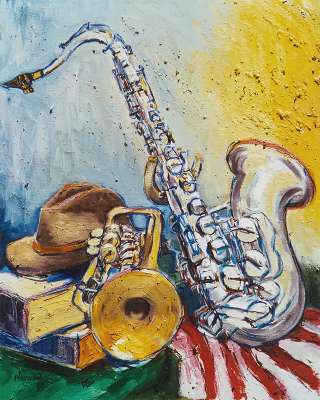 Arrangement mit Saxophon von Christoph Menschel