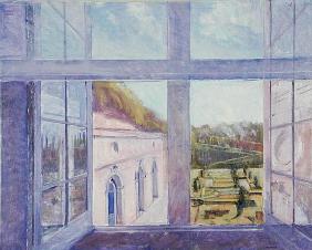 Window, Villandry (oil on canvas) 