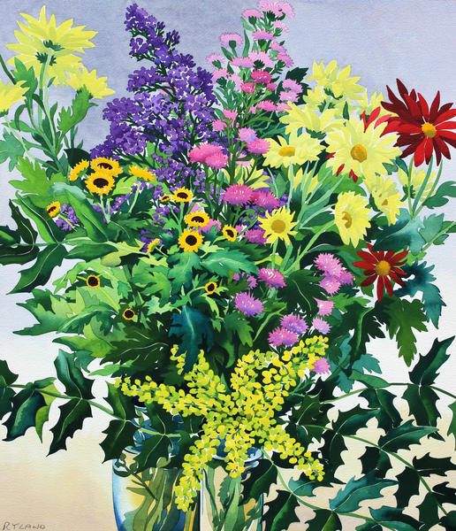 Winter Flowers and Leaves von Christopher  Ryland