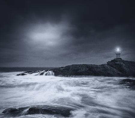 It lightens in the clouds