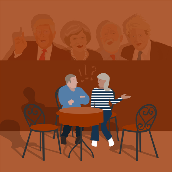 Cafe Debate von Claire Huntley