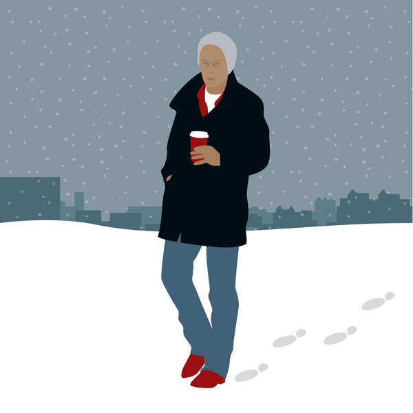 Coffee in the Snow von Claire Huntley