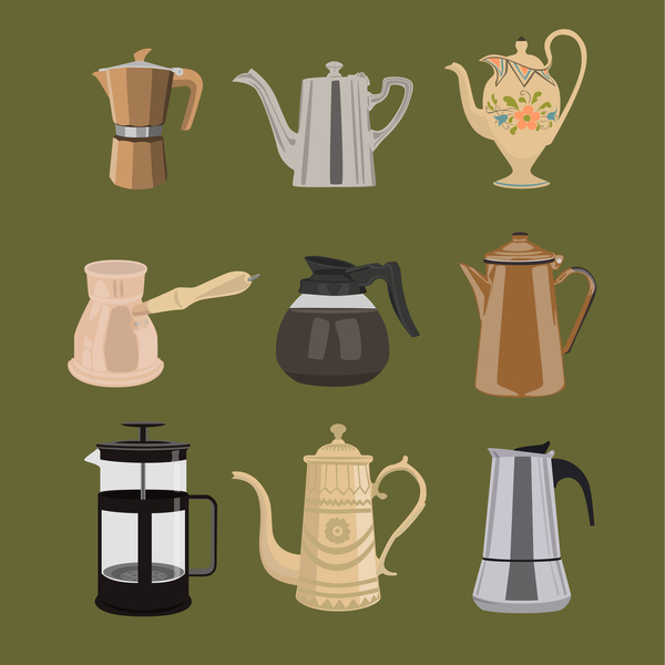 Coffee Pots von Claire Huntley