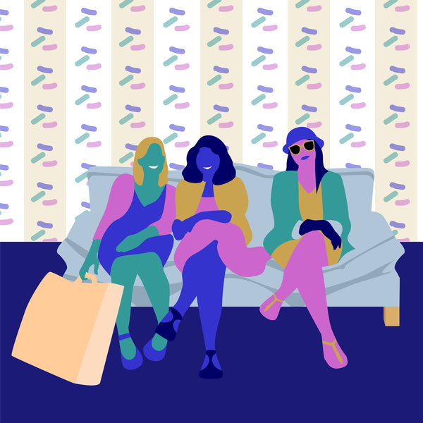 Happy Shoppers von Claire Huntley