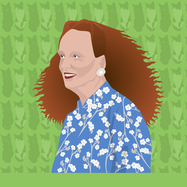 Portrait of Grace Coddington, Creative Director of US Vogue von Claire Huntley