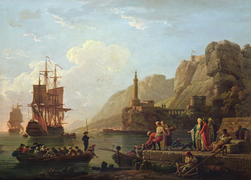 The Harbour von Claude Joseph Vernet