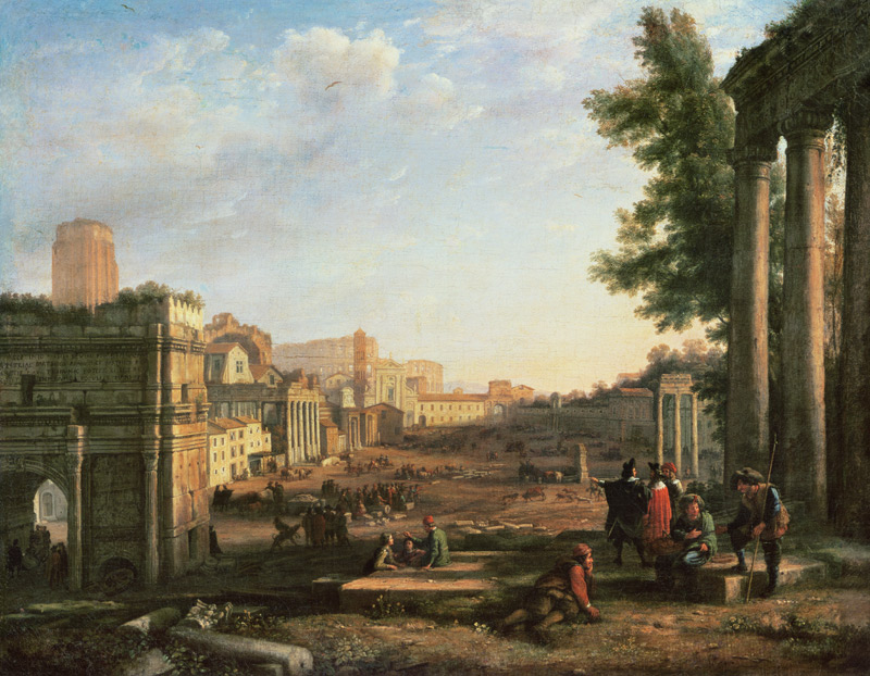 View of the Campo Vaccino, Rome von Claude Lorrain