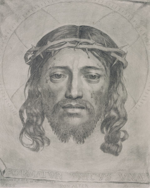 Das Antlitz Christi. von Claude Mellan