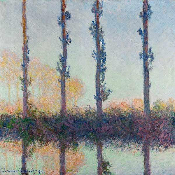 Die vier Pappeln von Claude Monet