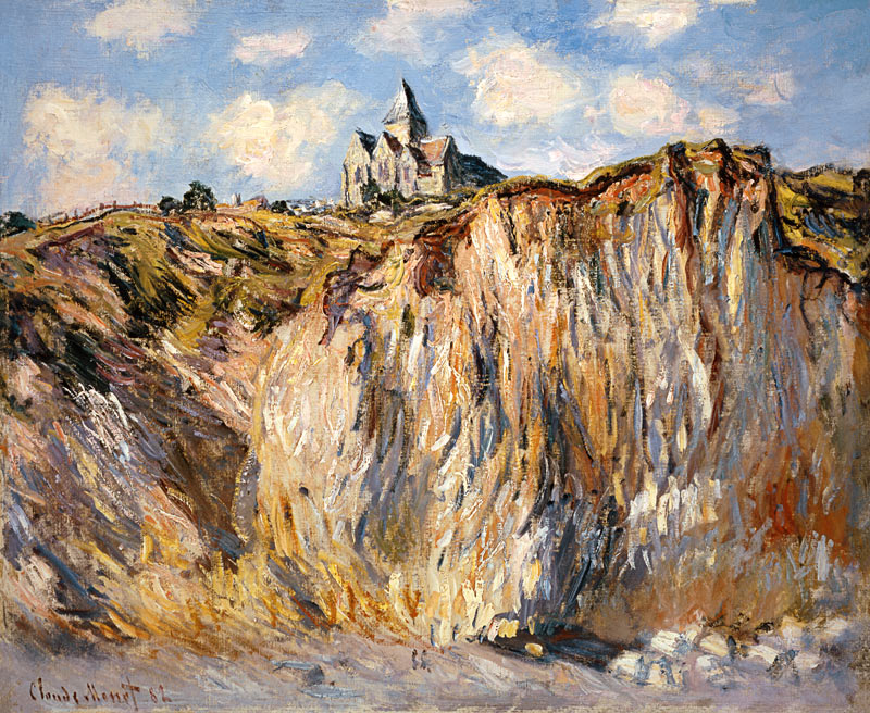 Die Kirche von Varengeville im Morgenlicht. von Claude Monet