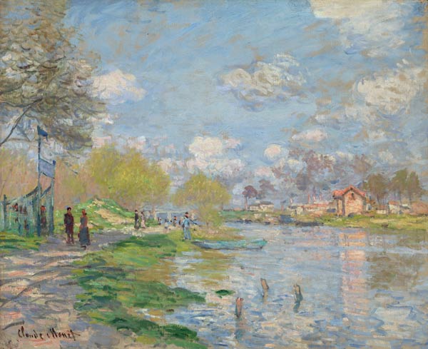 Frühling an der Seine von Claude Monet