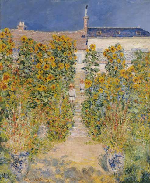 The Artist''s Garden at Vetheuil von Claude Monet