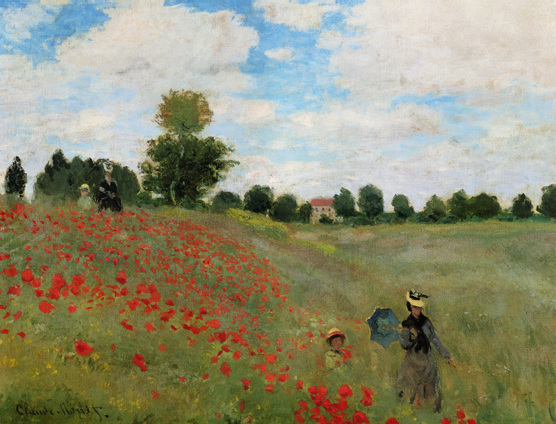 Klatschmohn in der Gegend von Argenteuil von Claude Monet