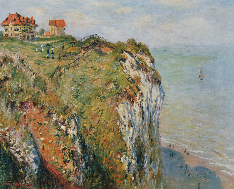 Cliff at Dieppe von Claude Monet
