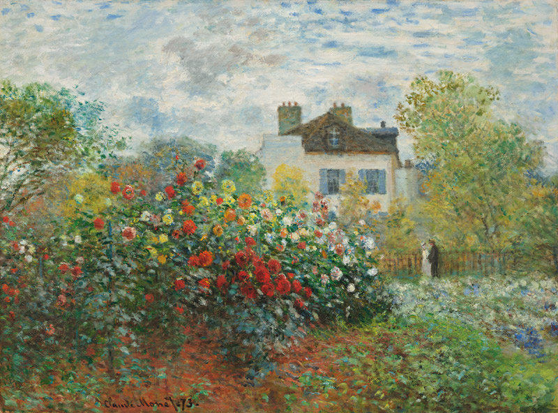 Monets Garten in Argenteuil von Claude Monet