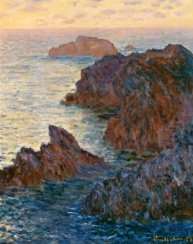 Rocky Point At Port-Goulphar von Claude Monet