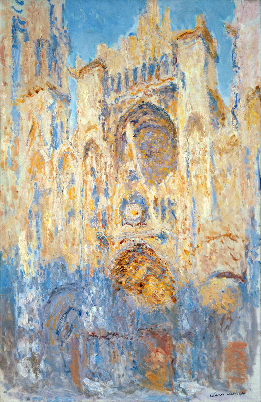 Rouen Cathedral, Effects of Sunlight, Sunset von Claude Monet