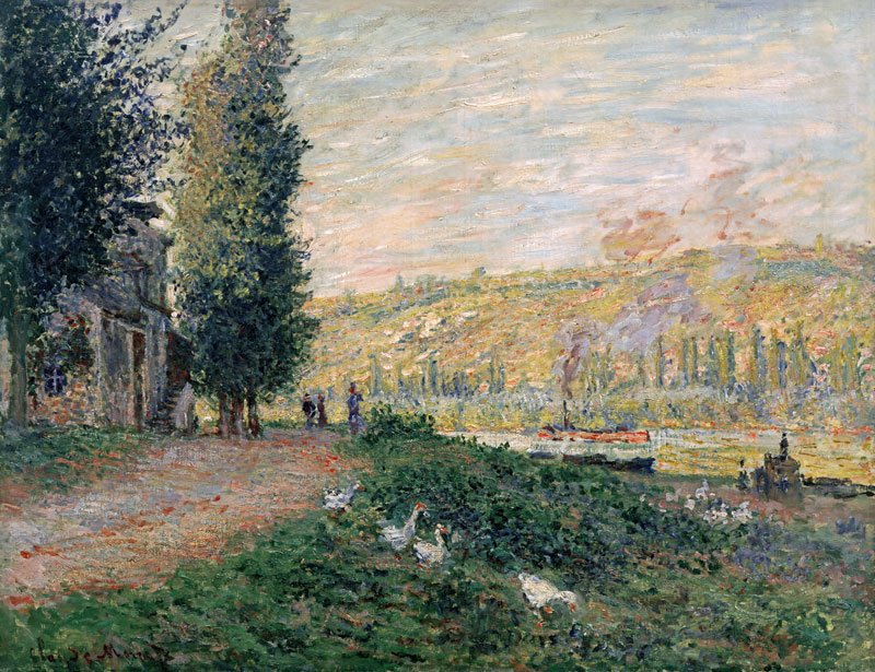 Seineboeschung bei Lavacourt von Claude Monet