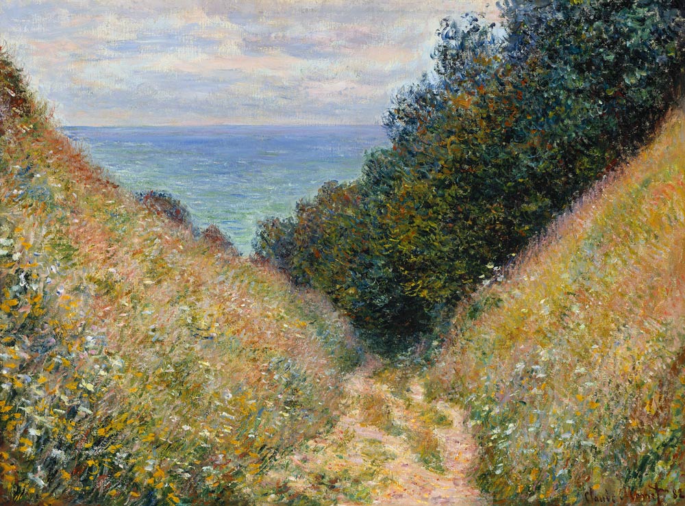 Straße bei La Cavée, Pourville von Claude Monet