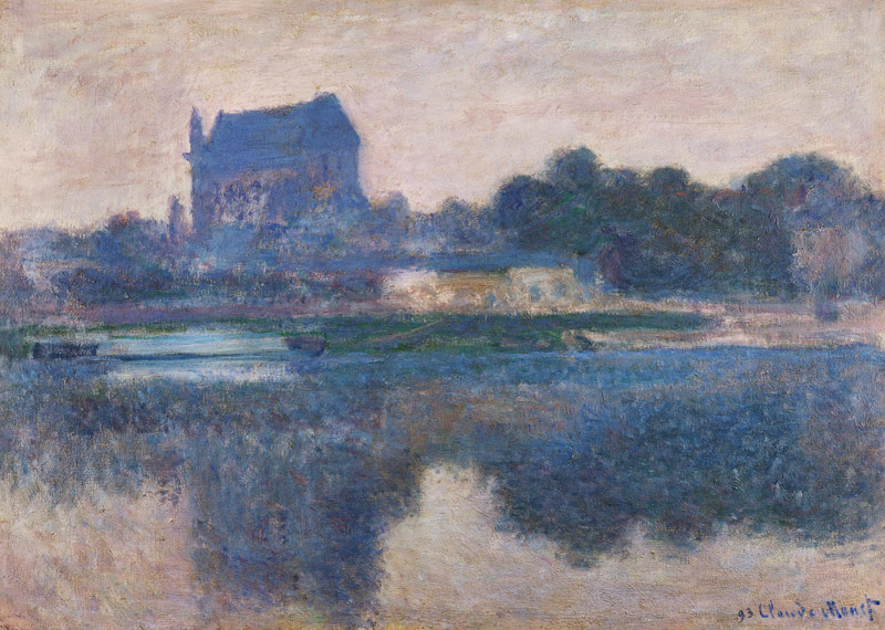 The Church of Vernon, Brouillard von Claude Monet