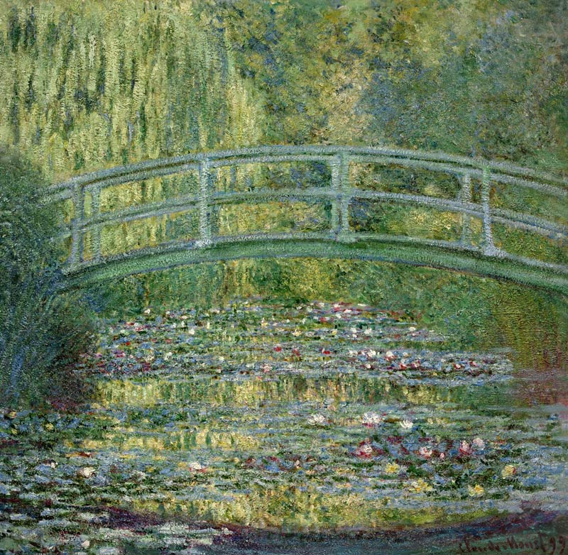 The Waterlily Pond with the Japanese Bridge von Claude Monet