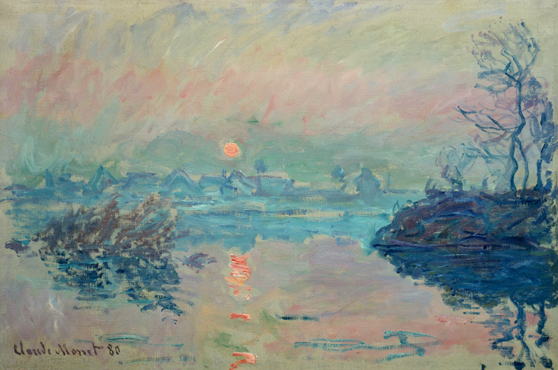 Untergehende Sonne von Claude Monet
