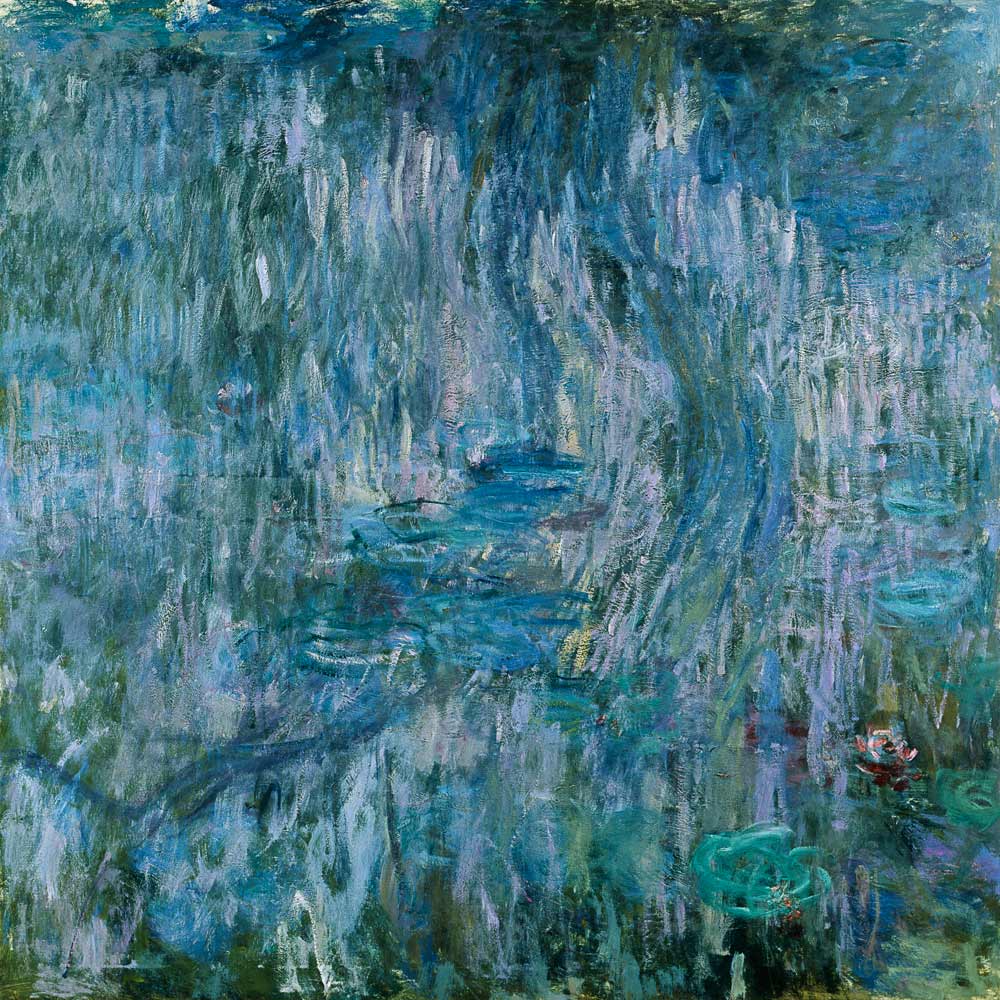 Waterlilies with Reflections of a Willow Tree von Claude Monet