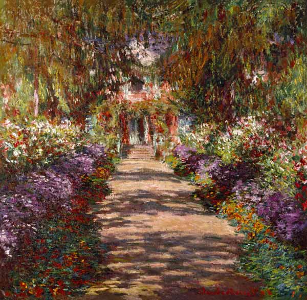 Allee in Giverny (Auch Gartenweg genannt) von Claude Monet