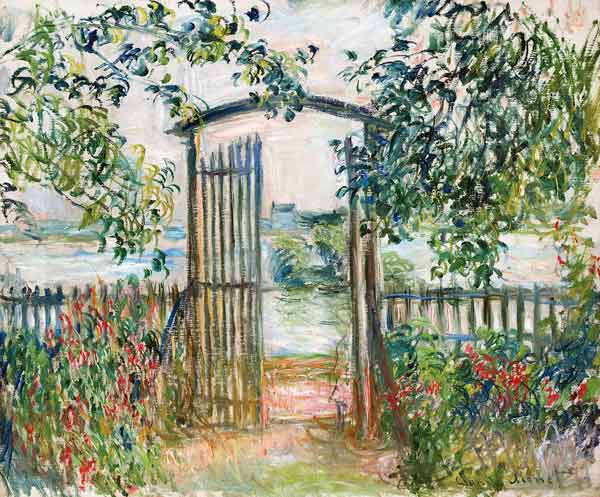 Das Gartentor in Vetheuil (La Porte du jardin à Vetheuil) von Claude Monet