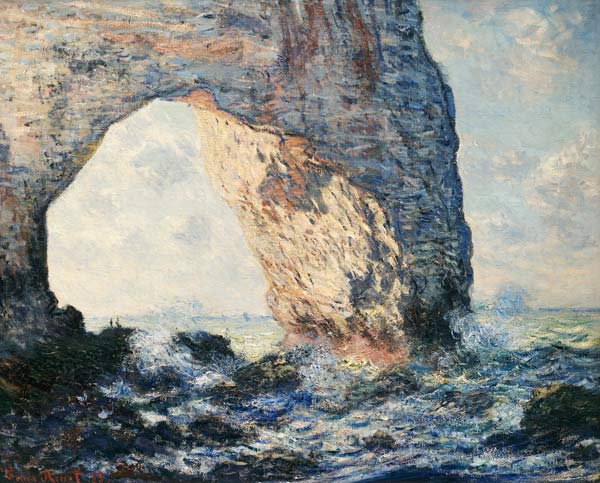 Die Manneporte in Etretat von Claude Monet