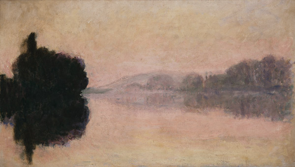 The Seine at Port-Villez, Evening Effect von Claude Monet