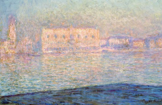 Le Palais Ducal Vu De Saint-Georges Majeur von Claude Monet