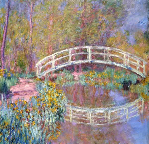 Brücke in Monets Garten (Pont dans le Jardin de Monet). 1895-96 von Claude Monet