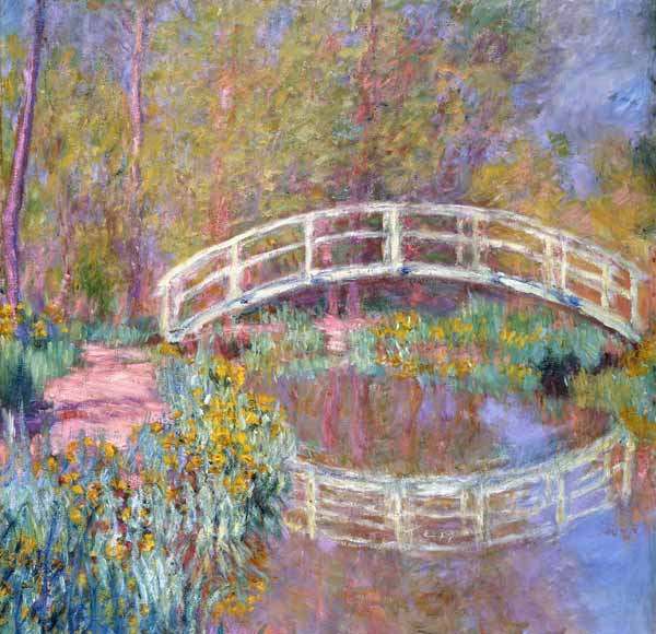 Brücke in Monets Garten (Pont dans le Jardin de Monet). 1895-96 von Claude Monet