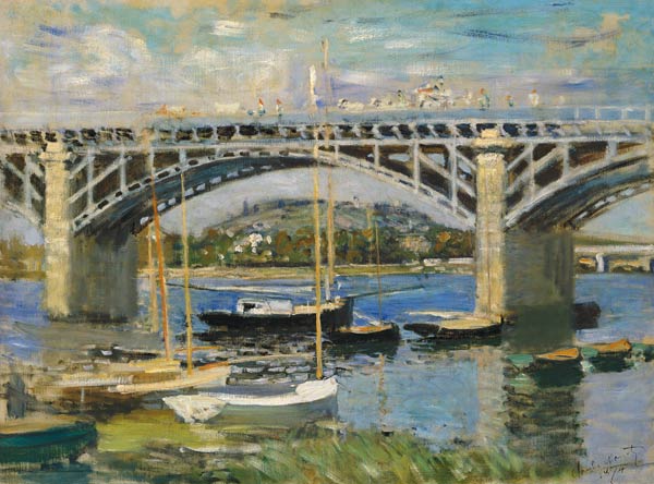 Seinebrücke in Argenteuil von Claude Monet