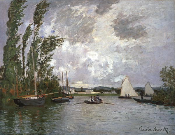 Auf einem Seitenarm der Seine bei Argenteuil von Claude Monet