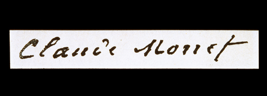 Signature of Claude Monet von Claude Monet