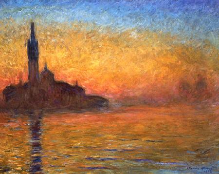 Bei Sonnenuntergang in Venedig 1908