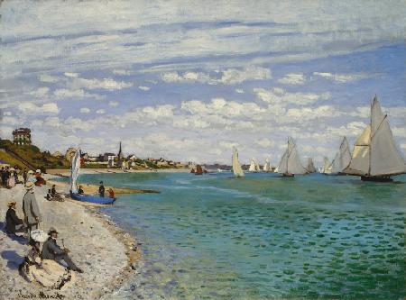 C.Monet, Regatta in Sainte-Adresse